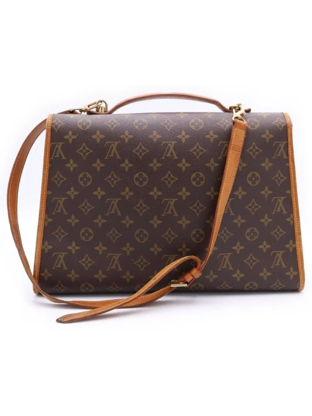 Louis Vuitton Monogram Vivari Leather 2-Way Shoulder Bag Business Brown